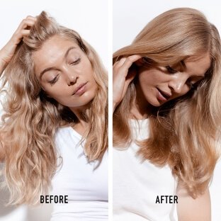 antes e depois da utilização dos produtos anti queda de cabelo genesis de kérastase